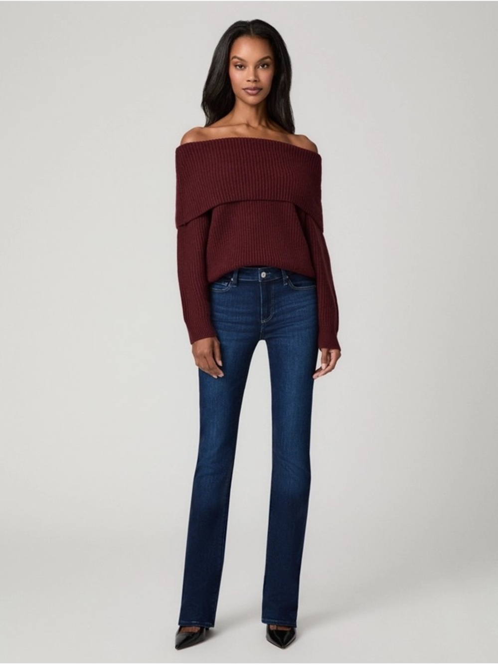 PAIGE Manhattan Fit & Flare Jeans - Picture 10 of 14